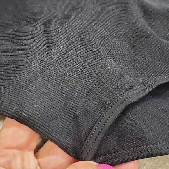 Tummy Control Shapewear Black Square Neck Top - Picture 5 of 11